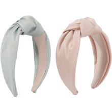 Fascia elastica antiscivolo con nodo largo, materiale in raso tinta unita alla moda, comfort elastico che protegge i capelli, idea regalo perfetta