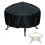 Round Fire Pit Cover Windproof Waterproof Heavy Duty Oxford 3