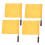 Referee flag yellow sports 4 pcs 4