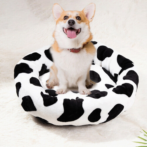 Dog Bed Medium Donut Calming Pet Mat 17.7 Inch 1