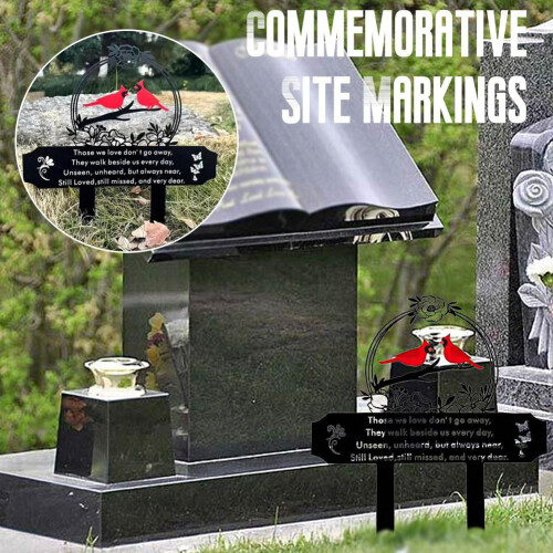Metallkardinalminnesstake för kyrkogård 1