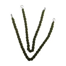 4-Pack Elastic Leg Straps for Pants, Olive Green