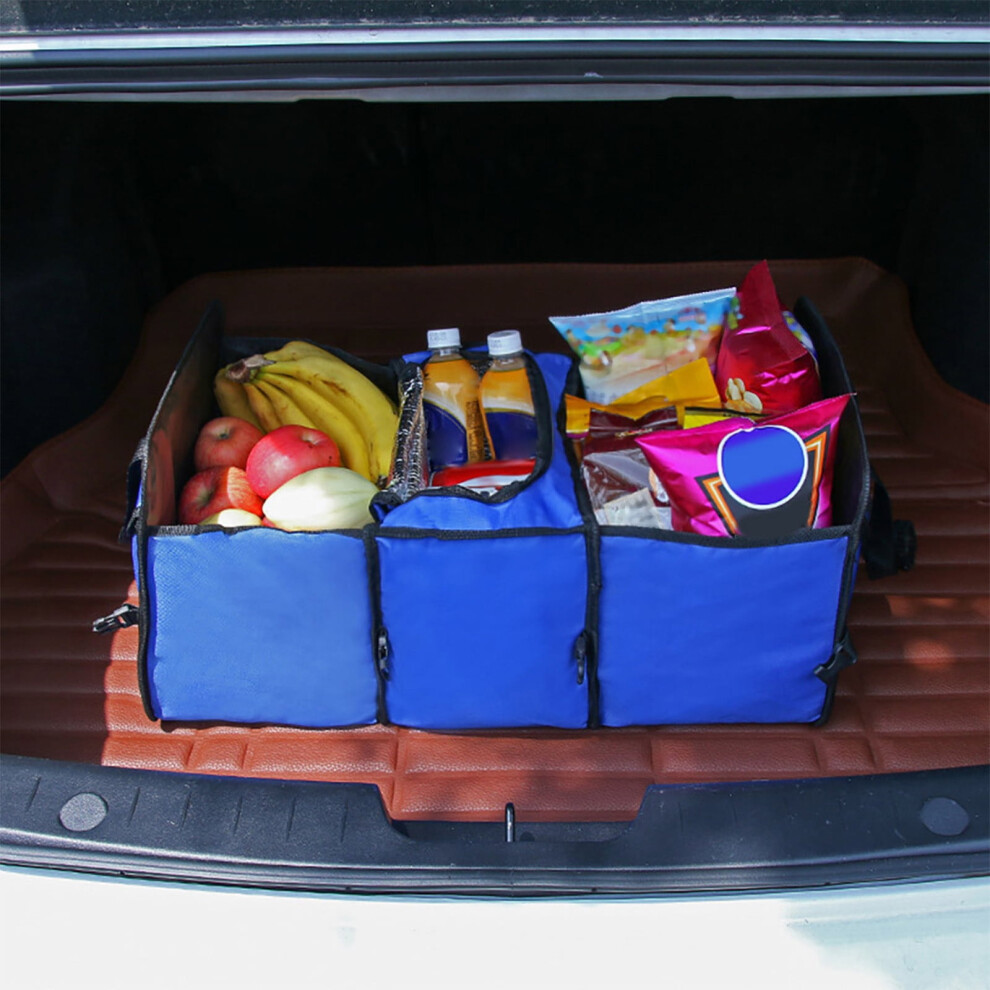 Car Trunk Organizer With Insulated Cooler Compartments 9499224280724