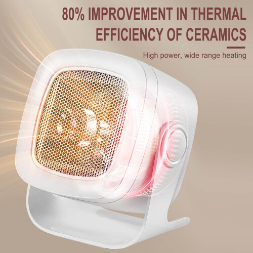 Portable electric ceramic space heater with thermostat 1