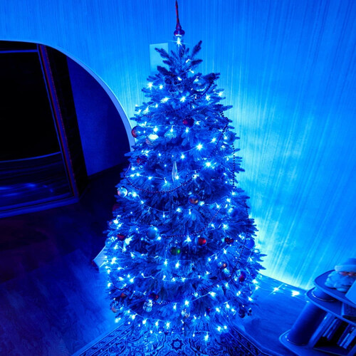 Weihnachtslichterkette, 500 LEDs, 50 m, Blau, 8 Modi 1