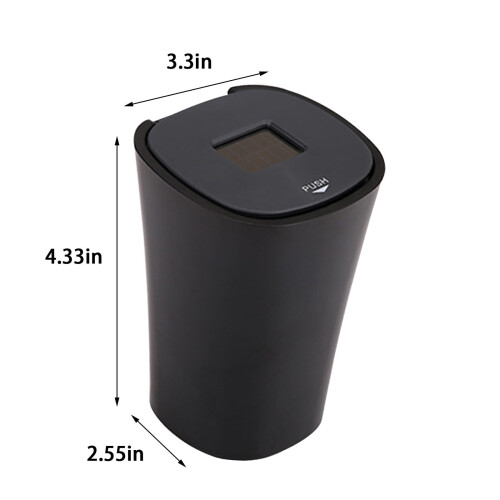 Solar-Powered Car Ashtray with LED Light 2