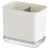 Soporte rectangular de plástico blanco para utensilios de cocina (1 unidad) 1