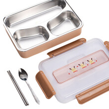 Lancheira Bento Pink Preppy – Hermética, Térmica, com 3 Compartimentos