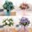 Ramo de boda de rosas artificiales con cinta 2