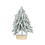 White Mini Tabletop Christmas Tree – PVC, 19-29cm 3