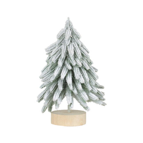 White Mini Tabletop Christmas Tree – PVC, 19-29cm 2