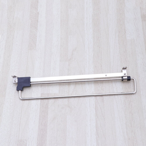 Stainless Steel Retractable Wardrobe Rail 350mm Silver 1