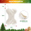 Meia de Natal para cachorro em formato de osso, tricotada, 42 cm (16,5 polegadas) 4