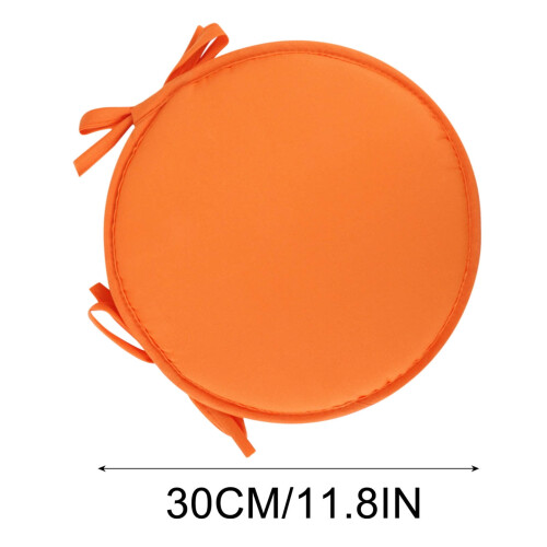 Almofada redonda para cadeira com amarras, 30 cm 1