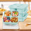 Lunchbox aus Weizenstroh mit 4 Fächern 5