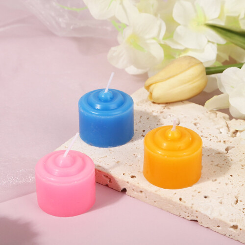 Velas votivas com aroma floral, pacote com 6 unidades de 3,5 cm (1,4 polegadas) 2