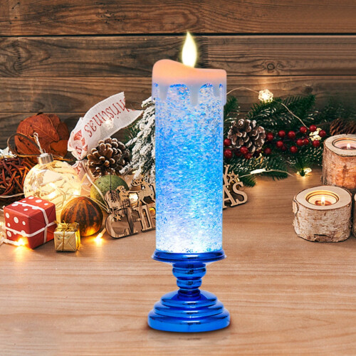 Globo de neve LED sem chama, 26x8cm 2