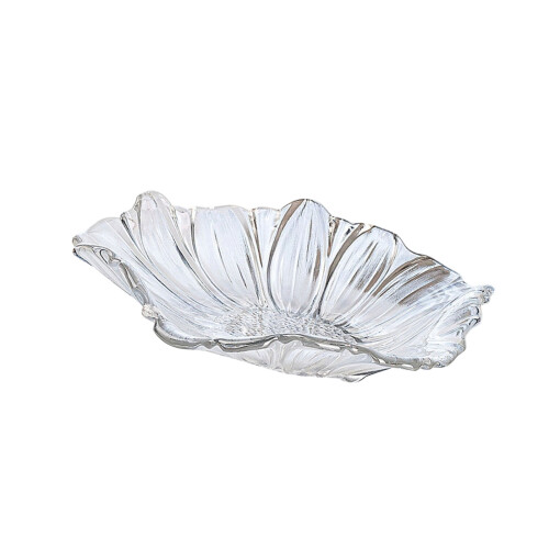 Spacious Decorative Glass Snacks Container-Transparent color