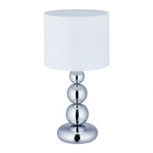 Table lamp with balls silver