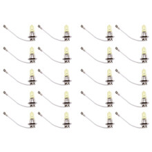 20pcs Car Halogen Bulbs Vehicle Fog Light 12V H3 100W Yellow Bulbs