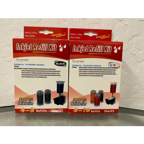 Canon PG-240 CL-241 Refill Kit with Dye Inks