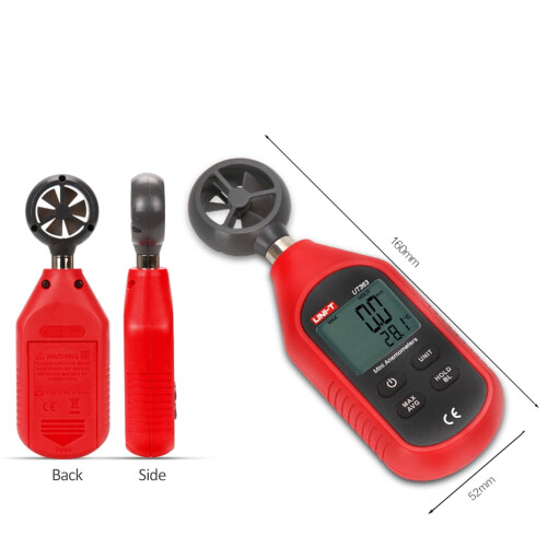 UNI-T UT363 Handhållen digital anemometer vindhastighet och 2