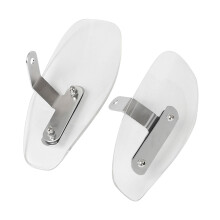 amleso Motorcykel Håndvindafviser – Metal & PVC, 2 stk.