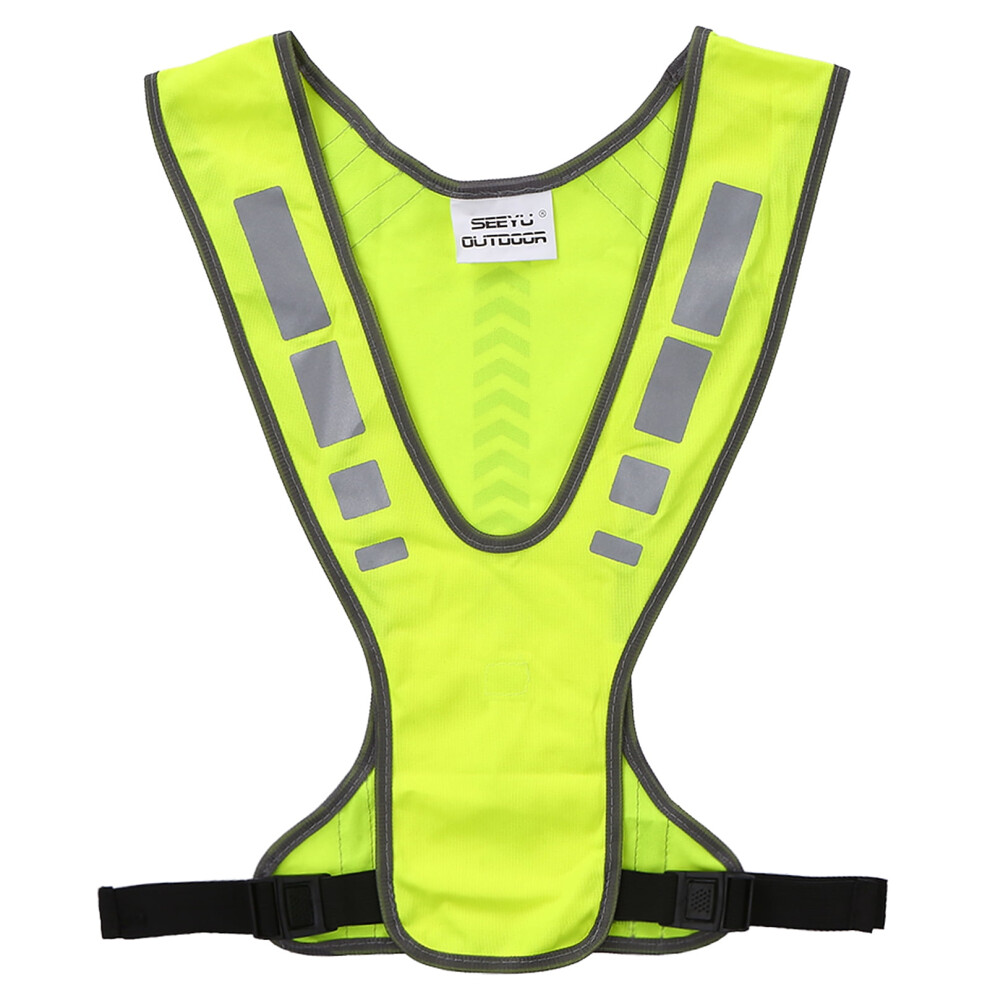High-Visibility Reflective Safety Vest With Pocket 9499224288539