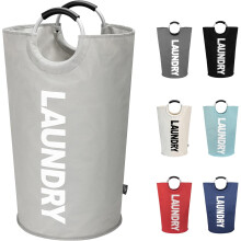 90L Collapsible Laundry Basket, Waterproof Oxford Fabric