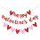 Be Mine Glitter Folie Hjerte Banner 10 fod 2