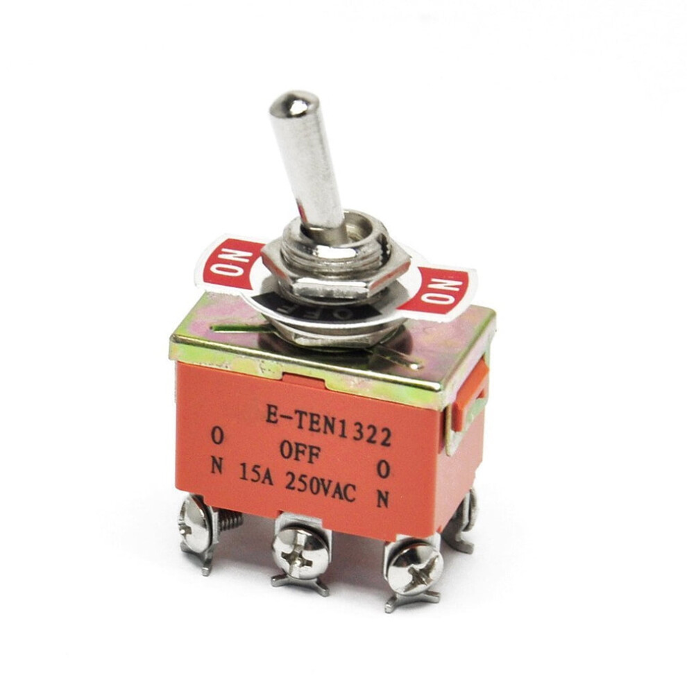 Dpdt Toggle Switch 250V 15A 3-Position On/Off/On 9017774093634
