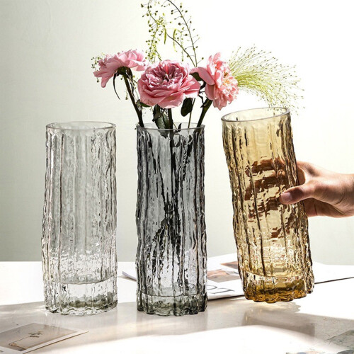 Glasvase – Kurze Blumenstraußvase, Klar