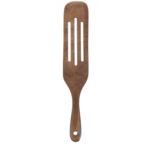 Holzspatel mit Schlitzen und langem Griff