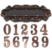 Plaque numéro de maison WHAMVOX, décoration rétro, 1 pièce
