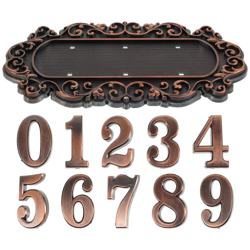 Plaque numéro de maison WHAMVOX, décoration rétro, 1 pièce