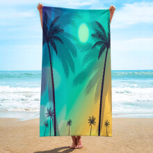 Microvezel strandhanddoek 75x150cm Zandvrij Sneldrogend
