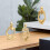 Set van 3 abstracte denkerbeelden van hars - Goud 5