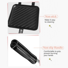 Sanduicheira antiaderente, preta