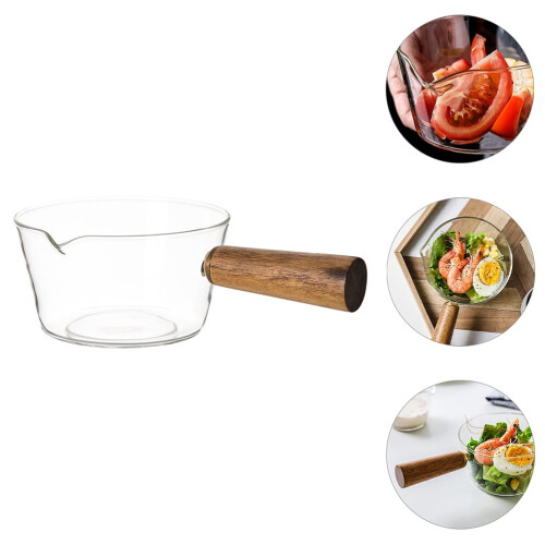 Glass Saucepan with Handle for Home Cooking 1