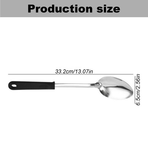 Colher de aço inoxidável perfurada para cozinhar, 30 cm (12 polegadas) 2
