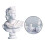 Gresk mytologi gipsbystestatue 6 cm 2