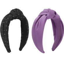 Fascia elastica antiscivolo con nodo largo, materiale in raso tinta unita alla moda, comfort elastico che protegge i capelli, idea regalo perfetta