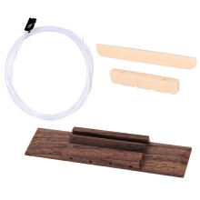 Easy to Install Ukulele Saddles and Bridge Set with Adjustable