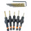 Pack of 11 Adjustable Depth Countersink Drill Bit Metal Coated 7
