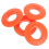4-pak kajakpaddel drypringe orange PVC 1