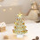 Mini Glass Christmas Tree Ornament, Yellow, 6.6 cm 5