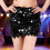 Friendly Polyester Sequined Party Skirt Glitters And-Rose Red M 7