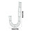 Wire Wreath Frame Candy Cane Shape Outdoor Use 5