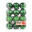 Green Plastic Christmas Tree Ornaments Set 24 Pieces 3 cm 2
