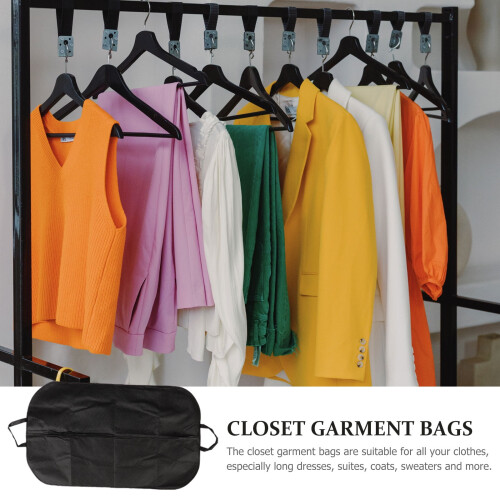 Hængende dragtpose – Non-Woven, Foldbar, Sort 2